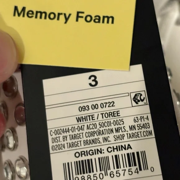 Kids Toree Rhinestone Ballet Flats White - Art Class Youth Size 3Y NWT - Picture 6 of 6